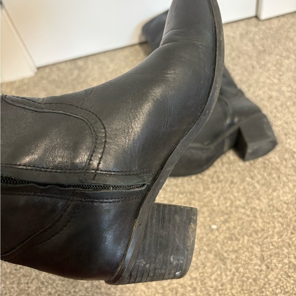 Sam Edelman Loren Black Leather Knee-High‎ Boots Size 6.5 - Picture 7 of 12